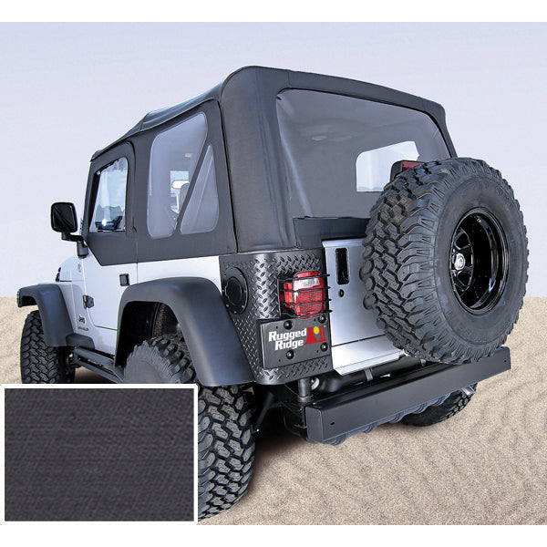 ~(16 lbs. 32X10X10)~ XHD Soft Top Black Tinted Windows 97-06 Jeep Wrangler TJ