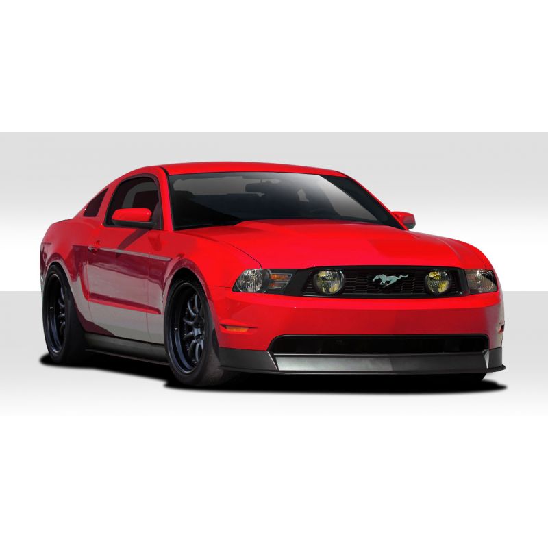 2010-2012 Ford Mustang Duraflex R500 Body Kit - 6 Piece - Includes R500 Front Lip Under Air Dam Spoiler (109522) R-Spec Side Skirt Splitters (107607) R500 Rear Diffuser Splitter (109592)