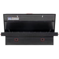 SADDLE BOX ALUMINUM FULL EXTRA WIDE GUNMETAL GRAY 15.5 CU FT