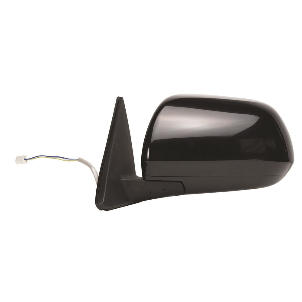 0810 TOYOTA HIGHLANDER LH HEATED POWER FOLDAWAY OE MIRROR TEXTURED BLACK PTM COVER