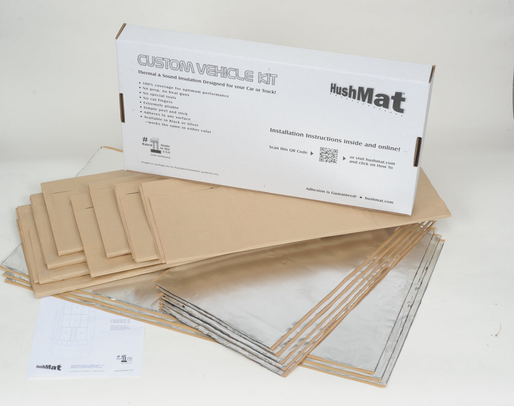 COMPLETE VEHICLE CUSTOM INSULATION KIT POLYMER BLACK BACKING SILVER