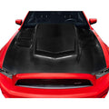 2013-2014 Ford Mustang Carbon Creations Interceptor Hood - 1 Piece
