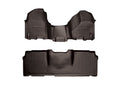 WeatherTech Cocoa Front and Rear Floorliners - Over The Hump Fits -20-11 Ram Truck 2500 3500 473281-470123