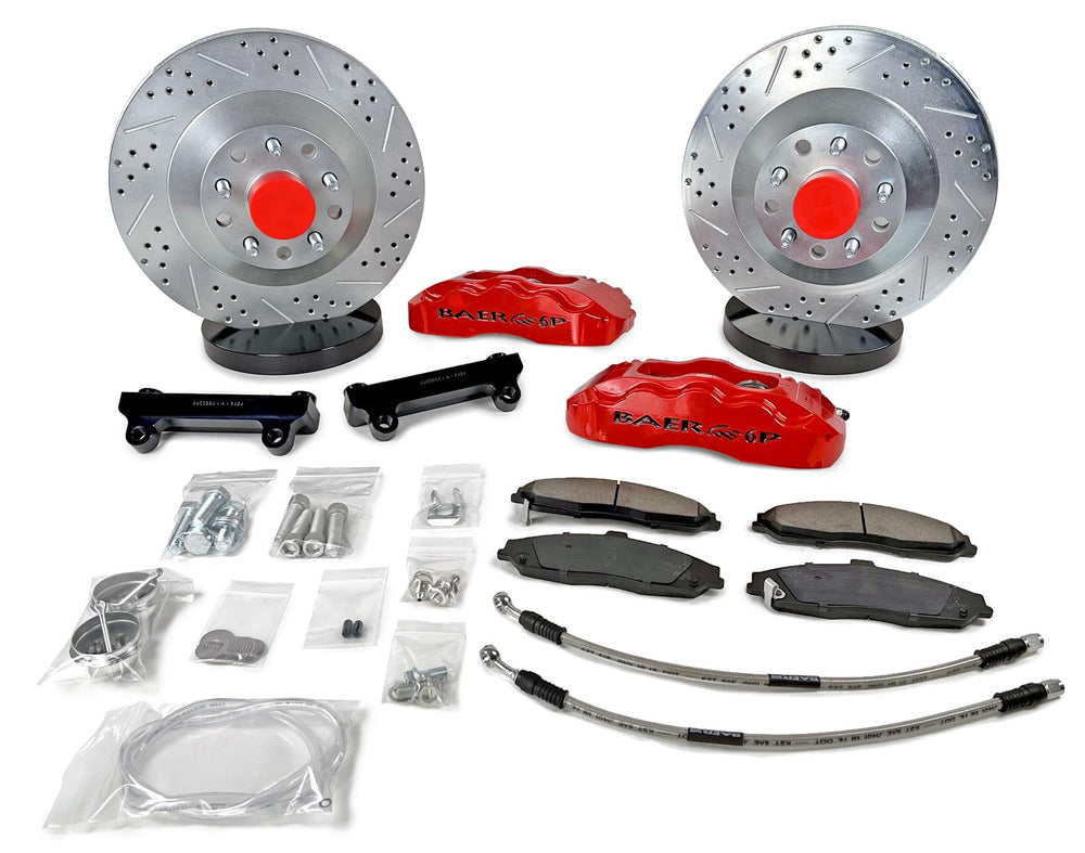 6269 FAIRLANE 13IN PRO COMPLETE FRONT BRAKE KIT SDZ YELLOW
