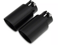 Axle Back Exhaust 15-17 Mustang V6 and Ecoboost Split Rear Dual Exit 3 in Black Tips Hardware Included Polished 304 Stainless Steel Pypes Exhaust