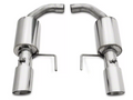 Axle Back Exhaust 15-17 Mustang V6 and Ecoboost Split Rear Dual Exit 3 in Black Tips Hardware Included Polished 304 Stainless Steel Pypes Exhaust