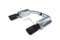 Axle Back Exhaust 15-17 Mustang V6 and Ecoboost Split Rear Dual Exit 3 in Black Tips Hardware Included Polished 304 Stainless Steel Pypes Exhaust