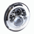 7IN LED LIGHT WITH SILVER FACE AND FULL HALO - 7 INCH 9 LED