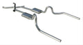 Crossmember Back w Xchange Exhaust System 64-72 A-Body Split Rear Dual Exit 2.5 in Intermediate And Tail Pipe Violator Mufflers And Hardware Incl Tip Not Incl Pypes Exhaust