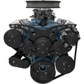 Pontiac V8 Style Track Serpentine Kit Black