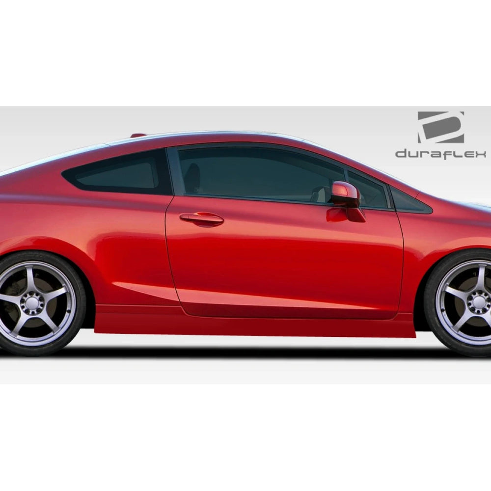 2012-2015 Honda Civic 2DR Duraflex Bisimoto Edition Side Skirts Rocker Panels - 2 Piece