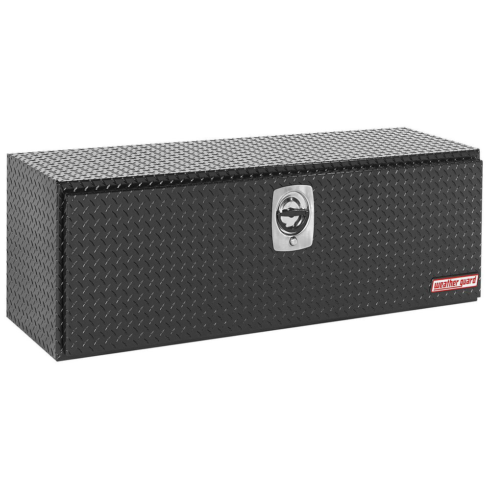 48 X 18 X 18IN UNDER BED ALUMINUM BOX TOOL COMPACT 8.6 CU FT GLOSS BLACK FINISH