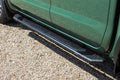0421 FRONTIER CREW CAB BLACK TEXTURED ALUMINUM TREAD STEPS