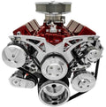 SBC Style Track Serp System W/ P/S Chrome