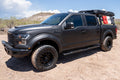 9916 F250/F350 SUPER DUTY SUPERCAB 5IN OVAL STYLE SLIDE TRACK RUNNING BOARDS BLK TXD ALM