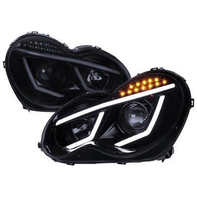 PROJECTOR HEADLIGHTS -GLOSSY BLACK
