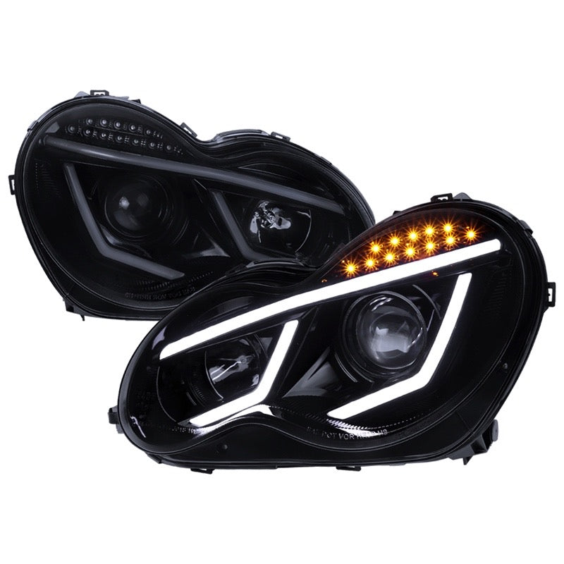 PROJECTOR HEADLIGHTS -GLOSSY BLACK