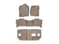 WeatherTech Tan Front Rear and Rear Floorliners Fits -21-24 GV80 451621-1-2-3