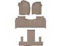 WeatherTech Tan Front Rear Rear FloorLiner HP Fits -22-26 Cadillac Chevrolet GMC 451632-1-2-3IM