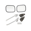6066 CHEVY/GMC C10 BROTHERS TRUCKS MIRROR SET STAINLESS RECTANGLE