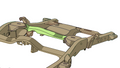 FORWARD SPARE TIRE CROSSMEMBER