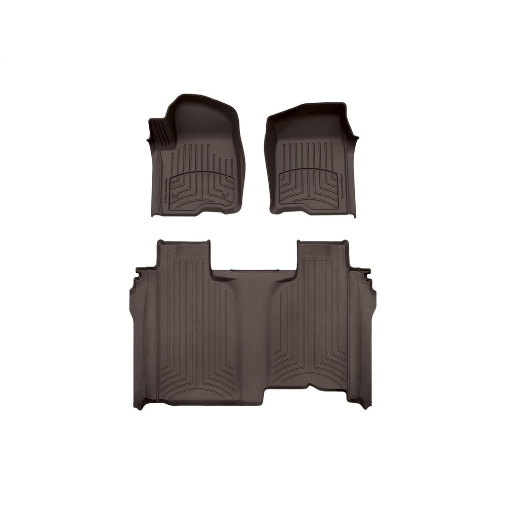 WeatherTech Cocoa Front Rear FloorLiner HP Fits -20-26 Chevrolet GMC 471436-1-5IM
