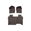 WeatherTech Cocoa Front Rear FloorLiner HP Fits -20-26 Chevrolet GMC 471436-1-5IM