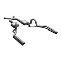 Crossmember Back w X-Pipe Exhaust System 70-71 GTO 68-72 442 Dual Split Rear Valance Exit 2.5 in Intermediate And Tail Pipe Violator Mufflers And Hardware Incl Tip Not Incl Pypes Exhaust