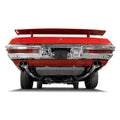 Crossmember Back w X-Pipe Exhaust System 70-71 GTO 68-72 442 Dual Split Rear Valance Exit 2.5 in Intermediate And Tail Pipe Violator Mufflers And Hardware Incl Tip Not Incl Pypes Exhaust