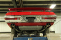 Crossmember Back w X-Pipe Exhaust System 70-71 GTO 68-72 442 Dual Split Rear Valance Exit 2.5 in Intermediate And Tail Pipe Violator Mufflers And Hardware Incl Tip Not Incl Pypes Exhaust