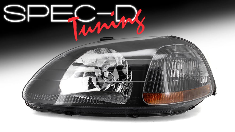 HEADLIGHTS CHROME HOUSING CLEAR LENS - 9007 HIGH LOW BEAM BULB NOT INCLUDED 3157 TURN SIGNAL BULB INCLUDED