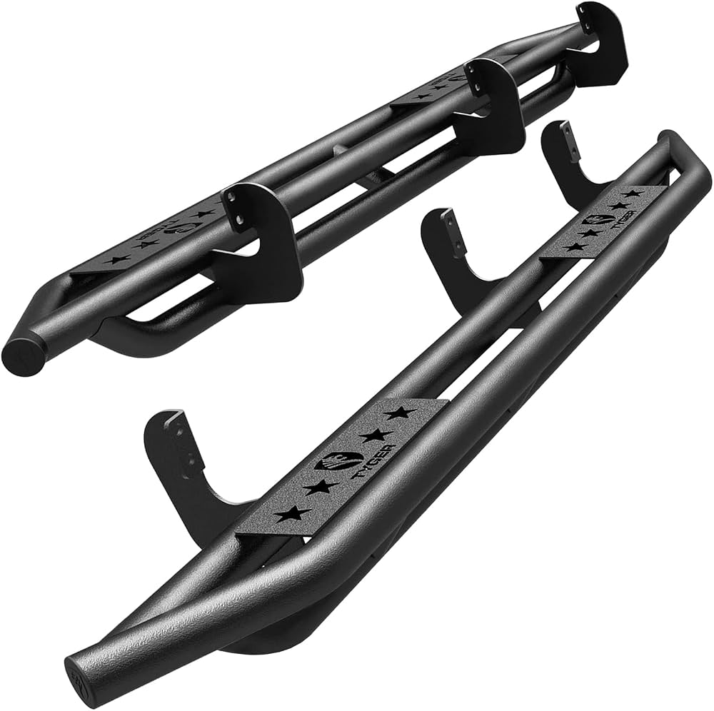 0520 FRONTIER/0512 EQUATOR CREW CAB STAR ARMOR KIT TXT BLACK RUNNING BOARDS