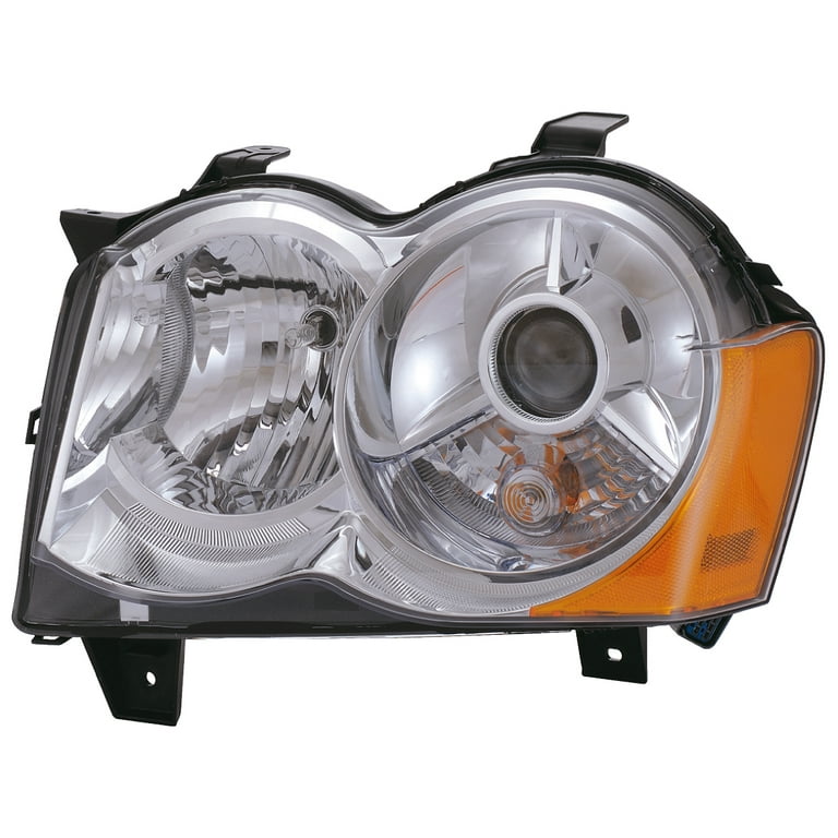 LH HEADLAMP LENS/HOUSING; W/HID; GRAND CHEROKEE 0810