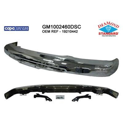 CAPA 0412 CHEV COLORADO/GMC CANYON FRT BUMPER CHROME W/MOUNTING BRACKET