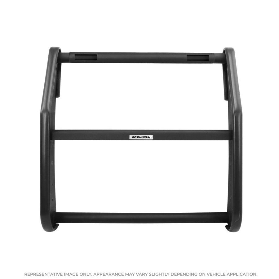1521 DODGE CHARGER 5000 SERIES STEEL TXT BLK PUSH BUMPER+2LIGHT MASK PLATE(SOUNDOFF SIGNAL NFORCE)