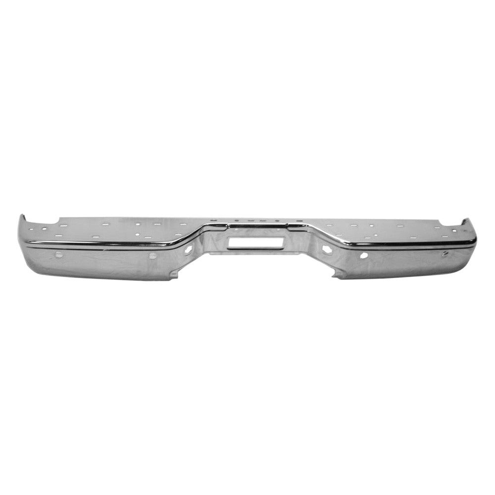 RR BUMPER FACE BAR LE W/O BIG TOW PKG W/DISTANCE SENSORS CHR TITAN 0815