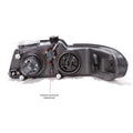 LH HEADLAMP ASSY COMPOSITE; W/QUAD HEADLAMPS; TOWN & COUNTRY 0000