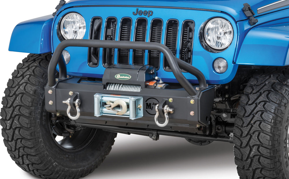 0713 JK FRONT BUMPER GUARD LOW S1 BLACK MICKEY METAL BUMPERS