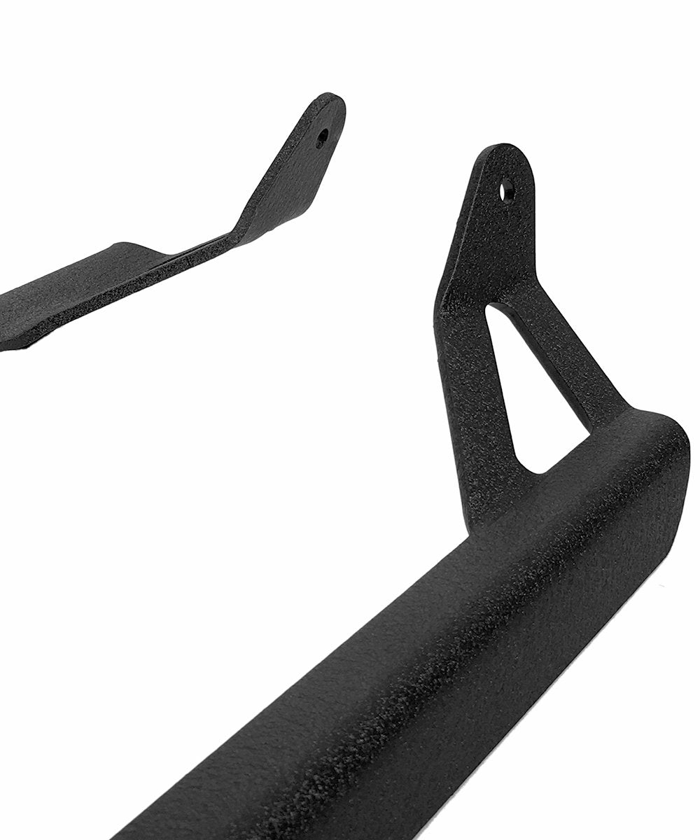 ~(7 lbs. 24X6X5)~ Jeep YJ Window Pillar Bracket 1986-95 Wrangler YJ Black Powdercoat Pair Quake LED
