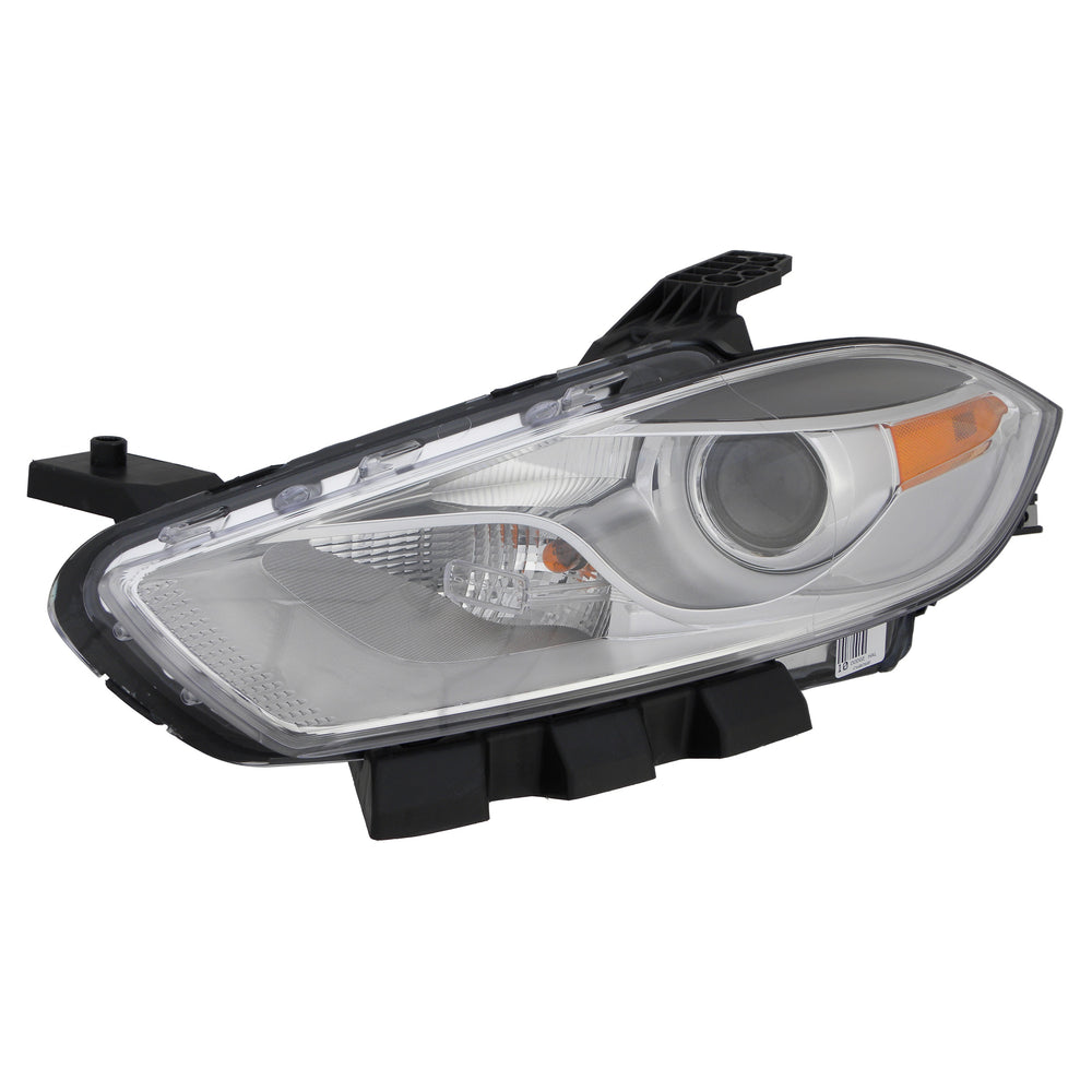 LH HEADLAMP LENS/HOUSING; HALOGEN; CHROME TRIM; DART 1315