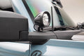 2123 BRONCO MIRROR/DITCH LIGHT BRACKET KIT WHITE LED MILD STEEL BLACK