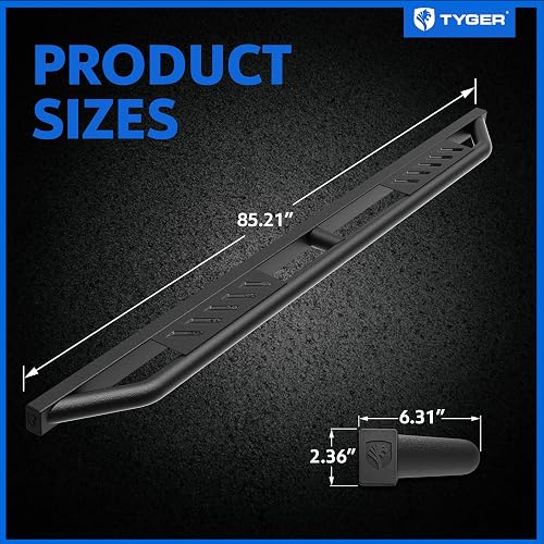 19C SILVERADO/SIERRA 1500/2500/3500HD TRAX NERF BARS CREW CAB TEXTURED BLACK
