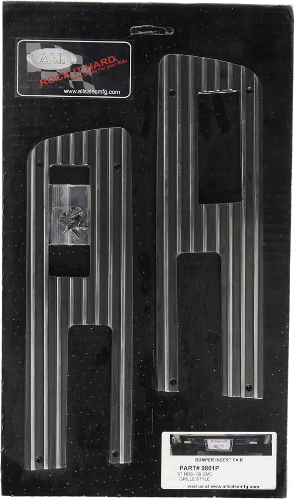 0710 SILVERADO/SIERRA 1500/2500/3500 BUMPER INSERT GRILLE STYLEPAIR