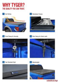 0406 SILVERADO/SIERRA 1500 5.8FT FLEETSIDE T3 SOFT TRIFOLD TRUCK BED TONNEAU COVER