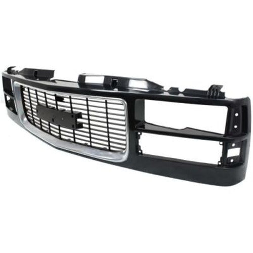 GRILLE BLK W/ COMP TYPE HEADLAMP W/ CHR OPNG C/K P/U/YUKON/SUBURBAN 9402