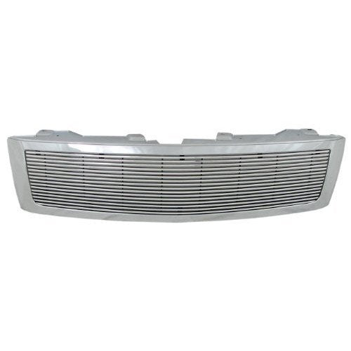 08C NISSAN TITAN 3PC 4MM VERTICAL OVERLAY BILLET GRILLE (WITH LOGO COVERED)