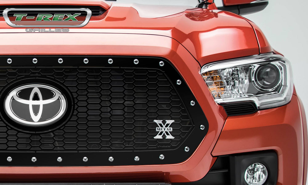 18C TACOMA LASER X GRILLE/BLACK/MILD STEEL/1 PC/INSERT