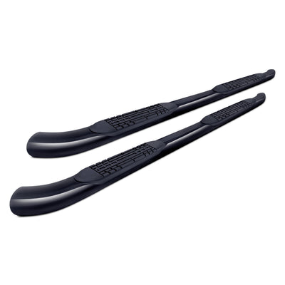 0918 RAM CREW CAB 4IN CURVED BLACK OVAL TUBES(ROCKER MOUNT)