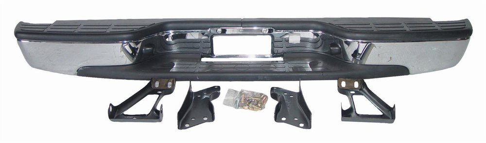 RR STEP BUMPER ASSY CHR W/ PADS/BRKTS FACTORY STYLE SILVERADO/SIERRA CLASSI C FLEETSIDE 9907