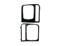 RH RR BUMPER END CAP W/O COUNTRY PKG MAT BLK TEXTURED CHEROKEE 9701